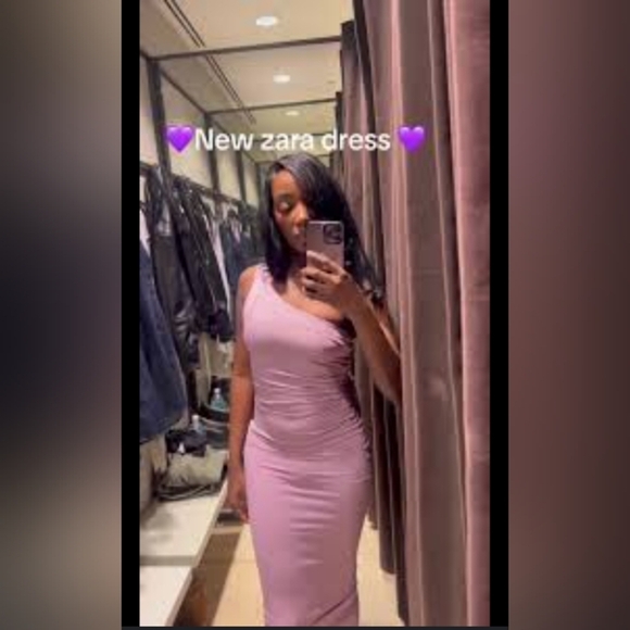 Zara Dresses & Skirts - Zara Asymmetric Midi Dress